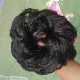 Черно -коричневый круг для волос