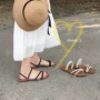 Hàn quốc phiên bản của ulzzang Harajuku sinh viên chic dép dual-sử dụng nữ mùa hè 2018 mới hoang dã mặc cổ tích dép đi trong nhà sandal vento