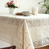 Miễn phí vận chuyển American Pastoral đan móc ren khăn trải bàn bảng bảng vải vải che khăn bàn cạnh giường rỗng - Khăn trải bàn khăn trải bàn sang trọng