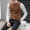 Phiên bản Hàn Quốc của áo len không tay nam vest cổ tròn mũ trùm đầu thanh niên áo khoác len nam trung niên