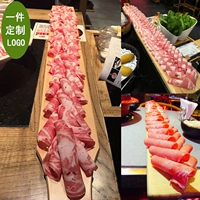 Bít tết Thịt Bò Sushi Tấm Gỗ Dinner Tấm Ẩm Thực Tấm Lớn Bảng Dài Cắt Thịt Gỗ Khay Một Meter Chất Béo Thịt Bò Tấm đũa mun