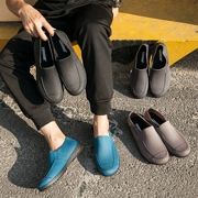 Giày đi mưa Sanmingmei xu hướng thời trang nam giày thấp nước nông ống miệng ngắn ống mưa giày cao su chống nước giày lười giày lười