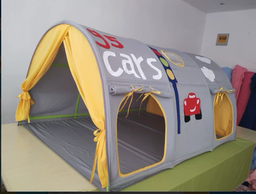 Кроватка, палатка, замок для принцессы для мальчиков и девочек, защита при падении, игровой домик