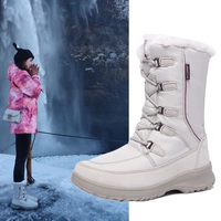 Уличные нескользящие водонепроницаемые сапоги, удерживающая тепло лыжная обувь, альпинистское снаряжение, большой размер