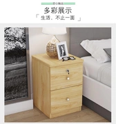 Tủ đầu giường tủ nền kinh tế trang trí nội thất có một khóa trên đầu giường cạnh giường tủ nhỏ 20cm hình chữ nhật - Buồng