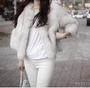 Áo lông mới 2016 lông cáo lông cỏ lông ngắn chất lượng nhập khẩu Hàn Quốc phiên bản lông thú nữ áo khoác lót lông cừu nữ