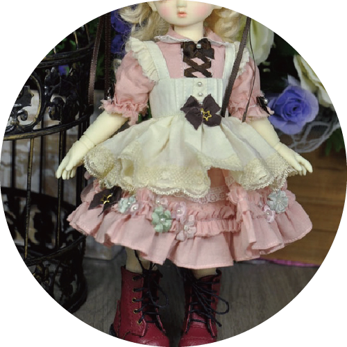 [Well] Aimerai X Code Noir Rabbit Dress Six points 1/6bjd детские платья