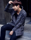 Hàn Quốc phiên bản mới thủy triều quần áo của nam giới trong phần dài ve áo cardigan người đàn ông áo len dày áo len giản dị kích thước lớn áo khoác nam Cardigan