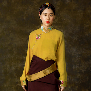 西藏藏风衣服女上衣