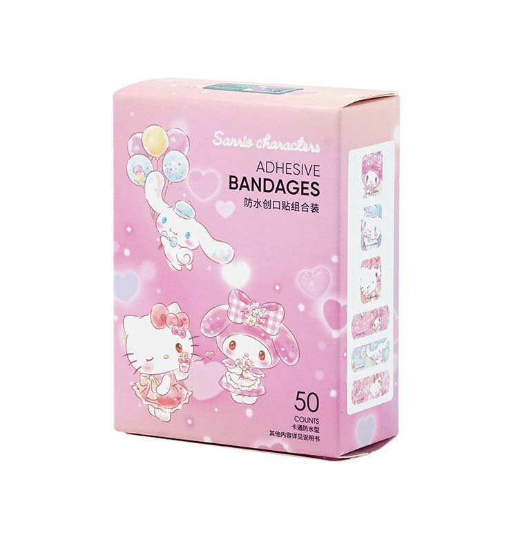 PinkMINISO MINISO Band-aid sanrio  dream Waterproof paste Combination 50 slice lovely ventilation Hemostatic plaster