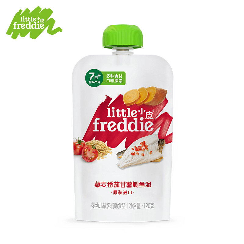 Рыбное пюре-киноа томатное пюре овощное пюре