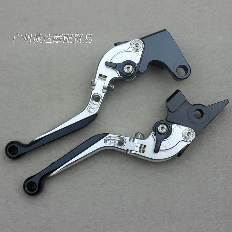 1 Pair Of SilverFor Yamaha motorcycle FZ6 Modified parts FZ8 brake Handlebar FZ1 ox horn CNC Handle pull rod