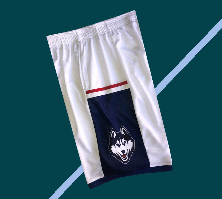 White Direct Order Without Printing NumberNCAA Duke University  Basketball pants Siberian Husky Ray Allen Basketball motion shorts men and women train easy Capris