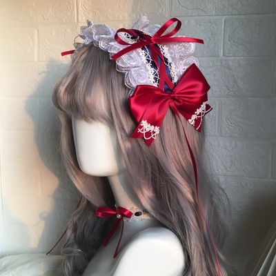 taobao agent Headband, cute necklace, chain, Japanese hair accessory, Lolita style