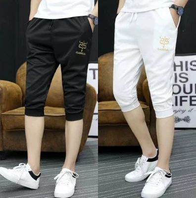 Cắt quần của nam giới quần âu Slim Hàn Quốc phiên bản của quần xu hướng hoang dã thanh niên trai quần short phần mỏng 7 quần nam