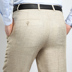 Trung niên quần âu nam mùa hè phần mỏng kích thước lớn quần nam lỏng thẳng kinh doanh miễn phí ủi linen phù hợp với quần quần Suit phù hợp