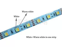 Светодиодная двухцветная светодиодная лента, три цвета, 12v, 24v