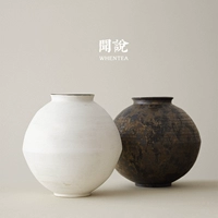 Вэнь Ян | Японский стиль тихий ветер и крупная ваза ручной работы Хуа Бинг Джингджэнь Керамический чайный космос Цветочный орнамент чай