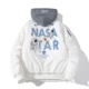 áo khoác nam có mũ NASA chung áo khoác mùa xuân và mùa thu phi công mới áo khoác nam nữ cặp đôi thủy triều thương hiệu Mỹ dáng rộng đồng phục bóng chày áo khoác jean nam