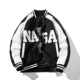 áo khoác bóng chày unisex Đồng phục bóng chày chung của NASA mùa xuân và mùa thu 2022 áo khoác nam mới thương hiệu hợp thời trang cặp đôi sinh viên áo khoác bomber dáng rộng bomber jacket nam
