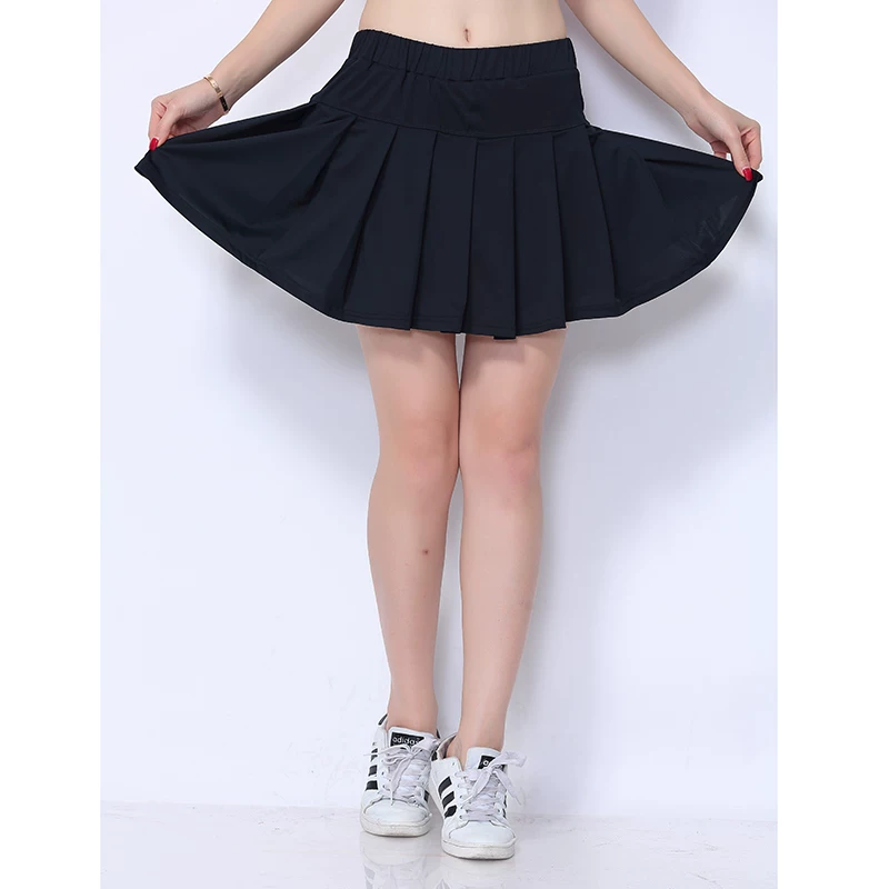 Белая pleated skirt, дышащие спортивные теннисные брюки