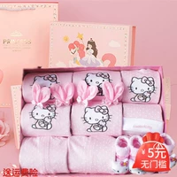 Cặp song sinh Disney bộ quà tặng cotton sơ sinh cho bé món quà bé gái trăng tròn tuổi trăm quần áo - Bộ quà tặng em bé đồ trẻ em