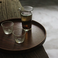 风物 记 丨 Nhật Bản-phong cách táo tàu khay trà bằng gỗ đĩa trái cây khay vòng tấm gỗ khay go