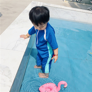 Meng Meng 哒 2018 mùa hè mới chàng trai và cô gái đồ bơi thoáng khí bé Hàn Quốc phiên bản của cơ thể nước ngoài một mảnh áo tắm