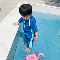 Meng Meng 哒 2018 mùa hè mới chàng trai và cô gái đồ bơi thoáng khí bé Hàn Quốc phiên bản của cơ thể nước ngoài một mảnh áo tắm quần bơi bé trai