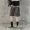 Mẹ một con gà mẹ Hàn Quốc xu hướng mùa hè chức năng overalls quần short ống rộng thể thao quần rộng cho nam và nữ - Quần làm việc