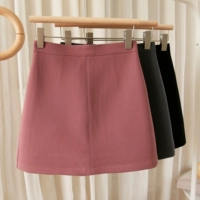 Осенняя юбка, летняя модная мини-юбка, высокая талия, в корейском стиле, с акцентом на бедрах, А-силуэт