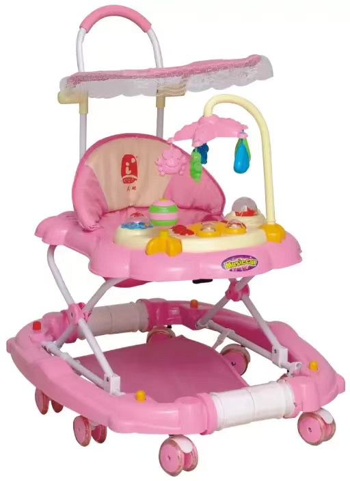 Pink Deluxe (Rocking Horse)2021 baby carriage Boys and girls Walkers newborn bb baby walk vehicle child With music Starting car