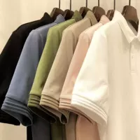 Дизайнерская цветная модная футболка polo для отдыха, короткий рукав