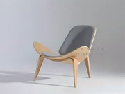 Bắc Âu cổ điển thiết kế nội thất nghệ thuật đơn giản sáng tạo vỏ ghế thời trang hiện đại giản dị ghế cười đơn - Đồ nội thất thiết kế