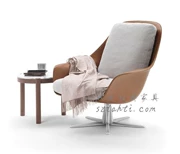 Thiết kế nội thất Bắc Âu siva ghế mô hình phòng khách sạn phòng khách giải trí ghế da cứng thời trang tiếp tân ghế - Đồ nội thất thiết kế