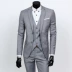 Bộ đồ vest nam ba mảnh kinh doanh chuyên nghiệp nhỏ Tây trang trí cơ thể chú rể quần áo chú rể váy cưới ao khoac nam Suit phù hợp