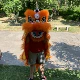 6 -INCH Orange Wool Lion Single Lion с изысканным хвостом