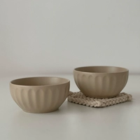 Baiyu Matte Khaki Rice Bowl нежный корейский вдохновение керамика домашняя чаша фруктовые миски минималистский северный стиль