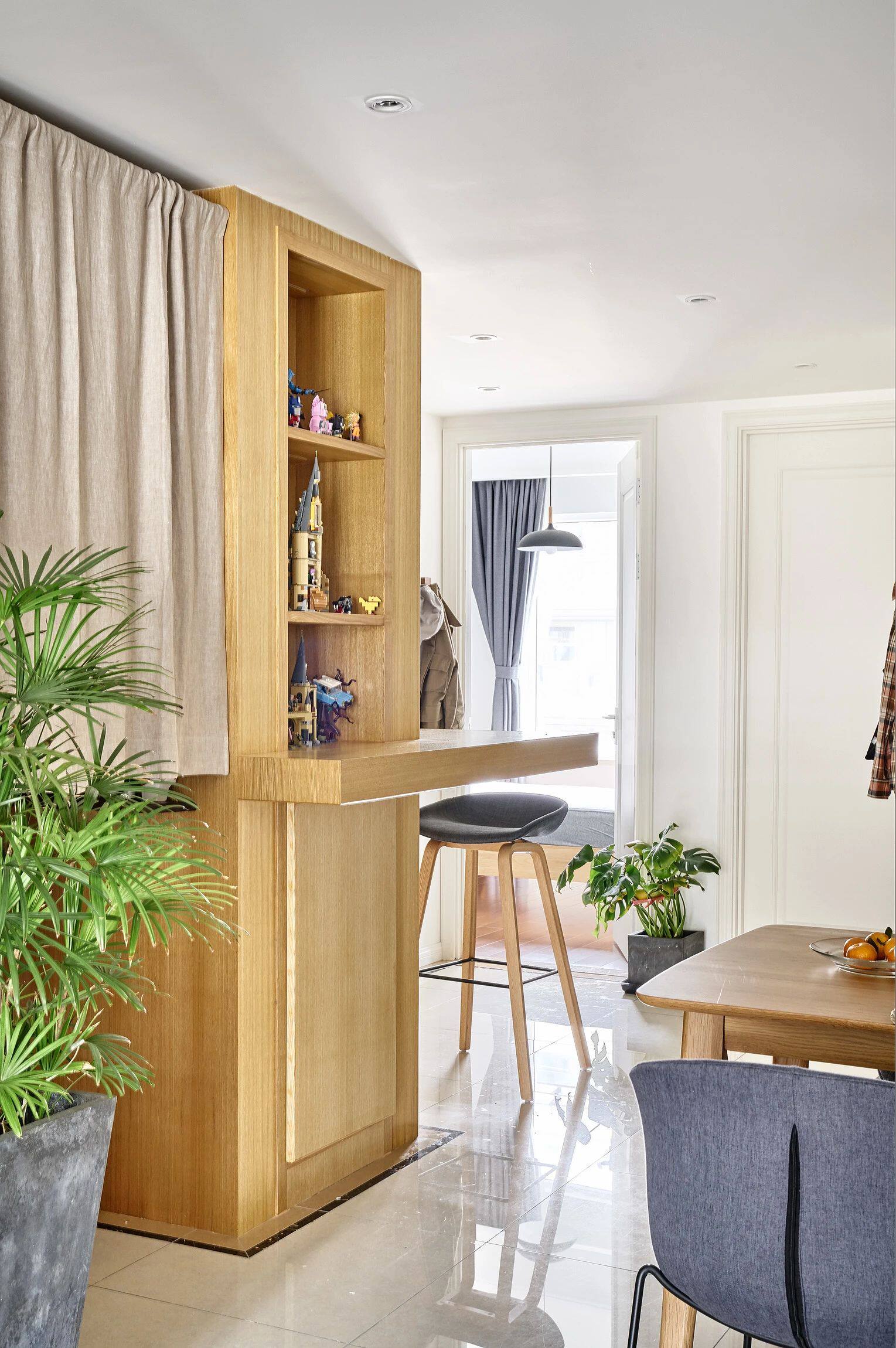 温暖日式美宅,进门就被玄关吧台圈粉!