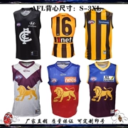 20 Bruce đội chủ nhà Lions AFL bóng đá không tay áo quần áo xé chịu nam rugby jersey
