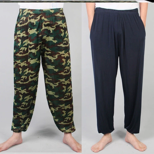 Штаны для пожилых людей, шелковое быстросохнущее средство от комаров, фонарь, для среднего возраста, оверсайз, большой размер