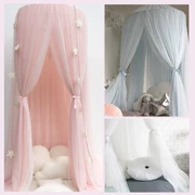 Phòng ngủ liên kết với giường ngủ chống muỗi cho trẻ em Giường công chúa bao quanh vải 透气 透气 trang trí nhà thoáng khí cho gia đình - Bed Skirts & Valances