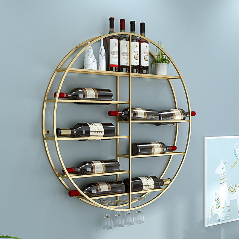 Phong cách châu Âu lang rack rượu ly rượu vang trang trí kệ tường nhà hàng sáng tạo kệ rượu giá đỡ