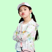 Quần áo đi biển Hàn Quốc áo nhỏ dễ thương bên bờ biển quần áo nổ mô hình siêu nhẹ trẻ em nhẹ quần áo chống nắng thoáng khí - Quần áo ngoài trời cho trẻ em