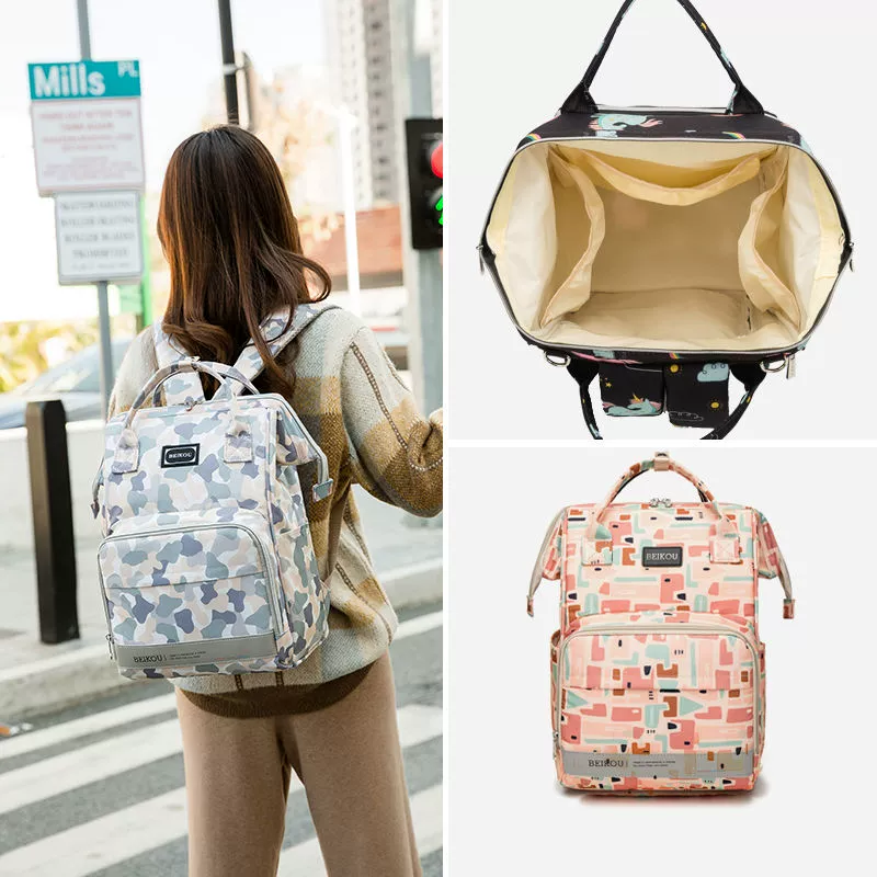 Mommy bag girl 2019 túi đeo vai mới cho mẹ và bé ba lô đi chơi túi mẹ phiên bản Hàn Quốc túi đựng đồ du lịch dung tích lớn túi mẹ - Túi / túi Baby