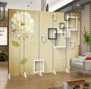 3D đơn giản vuông bồ công anh nền tường màn hình gấp phân vùng thời trang phòng khách hiên làm đẹp văn phòng neo - Màn hình / Cửa sổ