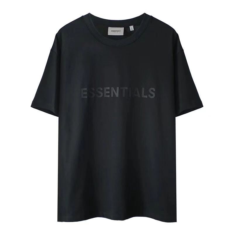 BlackFOG21SS new Double line Wealth Short sleeve High street trend Versatile T-shirt ins tide Fear of GOD