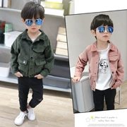 Áo khoác trẻ em mùa xuân và mùa thu 1-3-5 tuổi 2 bé trai xuân trẻ em mùa thu 2018 mới phiên bản quần áo thủy triều trẻ em Hàn Quốc