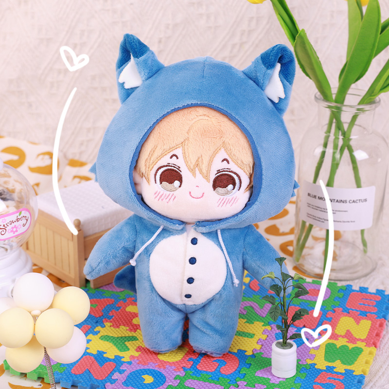 Cold Wind Ice Wolf Baby Clothes (Excluding Baby)omodoki original cold wind Ice Wolf 20cm cotton doll lovely bjd  Baby use clothes parts doll clothing