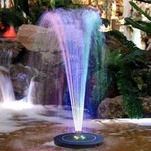 ソーラーフローティング噴水屋外池魚池中庭 LED カラフルなライト大径ランタンフローティング噴水